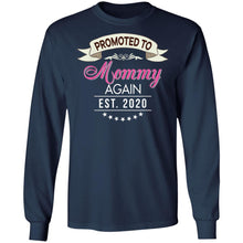 Load image into Gallery viewer, Promoted To Mommy Again Est 2020 T-Shirt New Mom Mother
