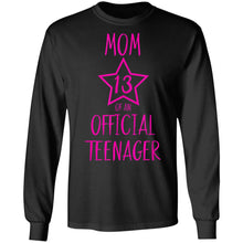 Load image into Gallery viewer, Proud Mom Of An Official Teenager Shirt 13th Birthday Party T-Shirt